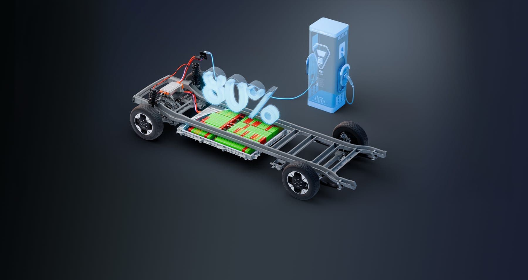 MAXUS Dana V1L Electric Van 2026 — فان بضائع كهربائي بقاعدة عجلات طويلة للتصدير, الشاسيه وتوزيع مكونات الشحن السريع DC